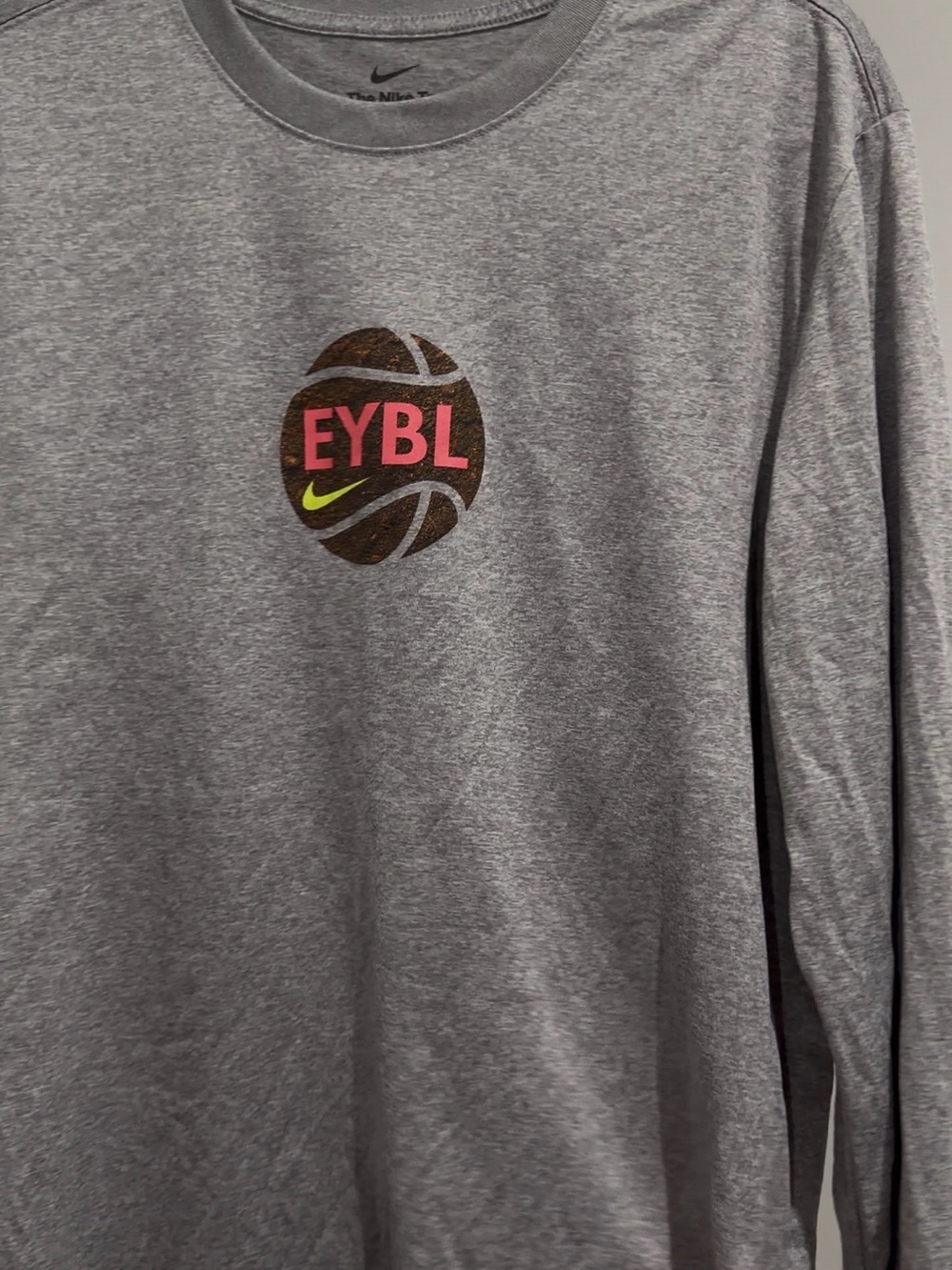 Nike Grey Long Sleeve EYBL Logo Tee